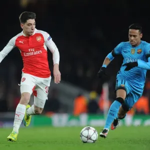 Arsenal vs. Barcelona Showdown: Hector Bellerin vs. Neymar, UEFA Champions League Arsenal vs. Barcelona Showdown: Hector Bellerin vs. Neymar, UEFA Champions League