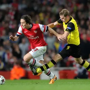 Arsenal vs. Borussia Dortmund: Rosicky vs. Bender Clash in the Champions League