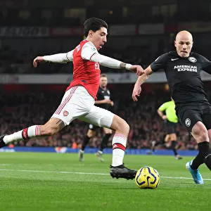 Arsenal vs Brighton: Hector Bellerin Clashes with Aaron Mooy in Premier League Showdown