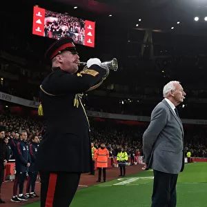 Arsenal vs Brighton & Hove Albion: The King's Troop RHA's Last Post Tribute at Emirates Stadium