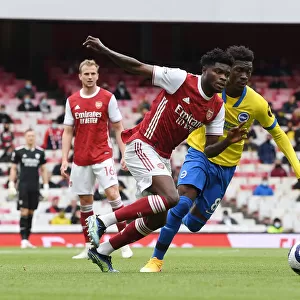 Arsenal vs Brighton: Thomas Partey Clashes with Yves Bissouma in Premier League Showdown (2020-21)