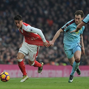 Arsenal vs Burnley: Ozil Held Back by Barnes in Intense Premier League Clash (2016-17)