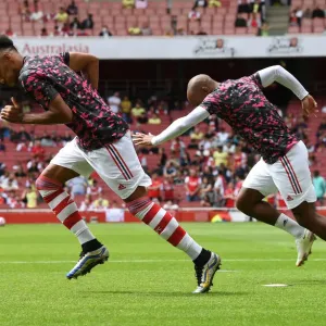 Arsenal vs Chelsea: Aubameyang's Pre-Season Preparation at Emirates Stadium Arsenal vs Chelsea: Aubameyang's Pre-Season Preparation at Emirates Stadium