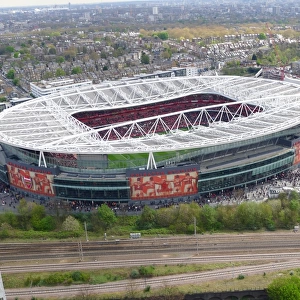 Arsenal vs. Chelsea: Barclays Premier League - Aerial View of Emirates Stadium