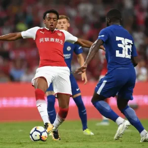 Arsenal vs. Chelsea: Clash of the Titans - Pre-Season Battle between Joe Willock and Jeremie Boga in Beijing