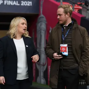 Arsenal vs. Chelsea: FA Women's Cup Final - Jonas Eidevall and Emma Hayes Pre-Match Conversation Arsenal vs. Chelsea: FA Women's Cup Final - Jonas Eidevall and Emma Hayes Pre-Match Conversation