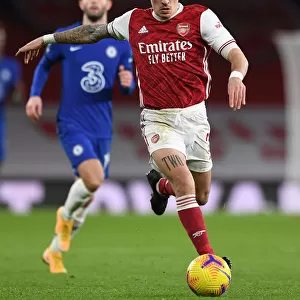 Arsenal vs Chelsea: Hector Bellerin in Action at the Emirates Stadium (Premier League 2020-21)