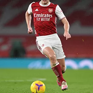 Arsenal vs Chelsea: Kieran Tierney in Action at the Emirates Stadium, Premier League 2020-21