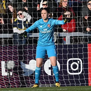 Arsenal vs Chelsea: Manuela Zinsberger in Action at the FA Womens Super League Match