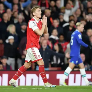 Arsenal vs. Chelsea: Martin Odegaard's Reaction - Premier League 2022-23 Arsenal vs. Chelsea: Martin Odegaard's Reaction - Premier League 2022-23