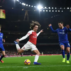 Arsenal vs. Chelsea: Matteo Guendouzi Clashes with Eden Hazard in Premier League Showdown