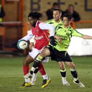 Arsenal vs. Chelsea Reserves: Alex Song and Jimmy Smith vs. Sergio Tejera Rodriguez - 1:1 Stalemate, Barclays Premier Reserve League, Underhill, Barnet, 25/3/08