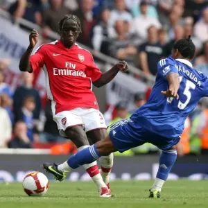 Arsenal vs. Chelsea Rivalry: Sagna vs. Malouda in a 1:4 Loss at Emirates Stadium, Barclays Premier League, 10/5/09 Arsenal vs. Chelsea Rivalry: Sagna vs. Malouda in a 1:4 Loss at Emirates Stadium, Barclays Premier League, 10/5/09