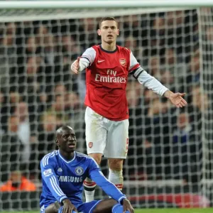 Arsenal vs. Chelsea: Vermaelen Stares Down Ba in Capital One Cup Clash Arsenal vs. Chelsea: Vermaelen Stares Down Ba in Capital One Cup Clash