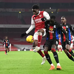 Arsenal vs Crystal Palace: Bukayo Saka Faces Off Against Cheikhou Kouyate in Empty Emirates Stadium
