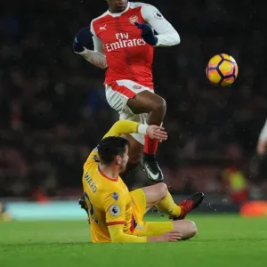 Arsenal vs Crystal Palace: Intense Battle between Alex Iwobi and Joel Ward in the Premier League Arsenal vs Crystal Palace: Intense Battle between Alex Iwobi and Joel Ward in the Premier League