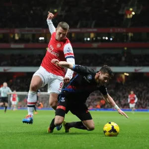 Arsenal vs. Crystal Palace: Lukas Podolski vs. Joel Ward in Intense Premier League Clash