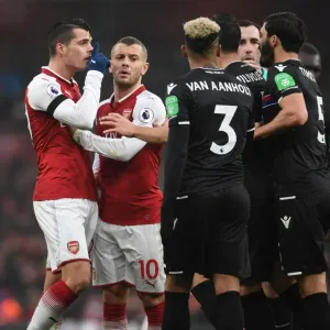 Arsenal vs. Crystal Palace: Xhaka and Wilshere Clash with Van Aanholt and Milivojevic Arsenal vs. Crystal Palace: Xhaka and Wilshere Clash with Van Aanholt and Milivojevic