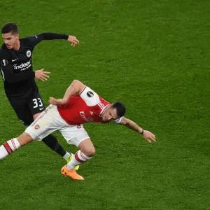 Arsenal vs Eintracht Frankfurt: Granit Xhaka Clashes with Andre Silva in Europa League Showdown