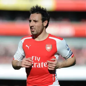 Arsenal vs Everton: Santi Cazorla in Action at the Emirates Stadium, Premier League 2014-15 Arsenal vs Everton: Santi Cazorla in Action at the Emirates Stadium, Premier League 2014-15