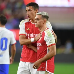 Arsenal vs. FC Barcelona: Leandro Trossard Scores Fourth Goal in Pre-Season Friendly at SoFi Stadium (2023-24)