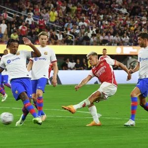 Arsenal vs. FC Barcelona: Trossard Scores in Pre-Season Friendly at SoFi Stadium