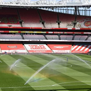 Arsenal vs Fulham: Emirates Stadium, London - Empty Seats and Pirch Watering Amidst Coronavirus Restrictions, April 2021