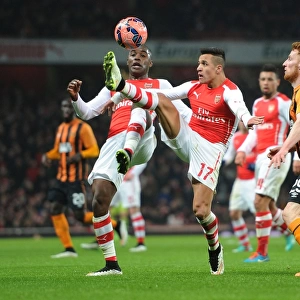 Arsenal vs Hull City: FA Cup Clash - Sanchez and Campbell in Action