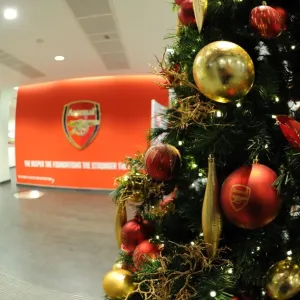 Arsenal vs Hull City: Premier League Match at Emirates Stadium with Unique Christmas Tree Decor