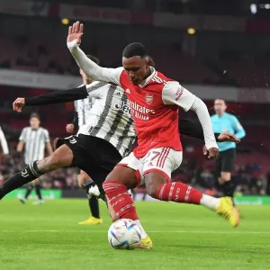 Arsenal vs Juventus: Marquinhos in Action at the Emirates Stadium (2022-23)