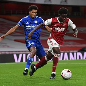 Arsenal vs Leicester City: Bukayo Saka vs Wesley Fofana Clash in Empty Emirates Stadium