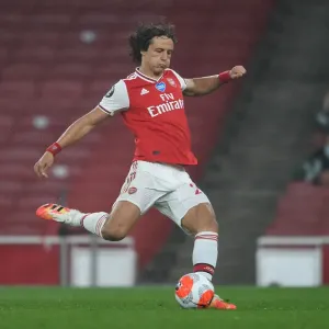 Arsenal vs Leicester City: David Luiz in Action at the Emirates Stadium (Premier League 2019-20)