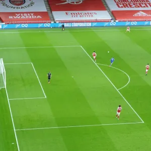 Arsenal vs Leicester City: Empty Emirates Stadium in COVID-19 Premier League (2020-21)