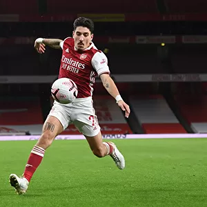 Arsenal vs Leicester City: Hector Bellerin at Empty Emirates Stadium, Premier League 2020-21