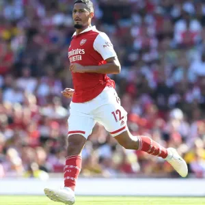 Arsenal vs Leicester City: William Saliba in Action - Premier League 2022-23 Arsenal vs Leicester City: William Saliba in Action - Premier League 2022-23