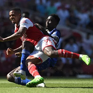Arsenal vs Leicester: Gabriel Jesus Clashes with Wilfred Ndidi in Premier League Showdown (2022-23)