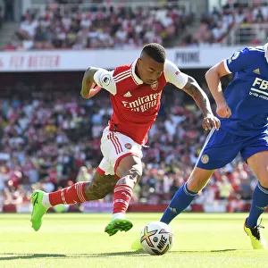 Arsenal vs Leicester: Gabriel Jesus Clashes with Jonny Evans in Premier League Showdown (2022-23)