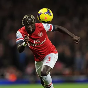Arsenal vs Liverpool: Bacary Sagna in Action at the Emirates Stadium (2013-14)