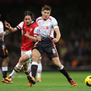 Arsenal vs. Liverpool: Rosicky vs. Gerrard - Premier League Clash at Emirates Stadium (2013-14) Arsenal vs. Liverpool: Rosicky vs. Gerrard - Premier League Clash at Emirates Stadium (2013-14)