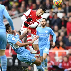 Arsenal vs Manchester City: Gabriel Martinelli vs Rodri - Premier League Clash at Emirates Stadium (2021-22)