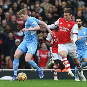 Arsenal vs Manchester City: Holding Holds Back De Bruyne in Intense Premier League Clash