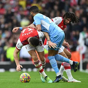 Arsenal vs Manchester City: Intense Battle – Xhaka and Elneny vs Mahrez
