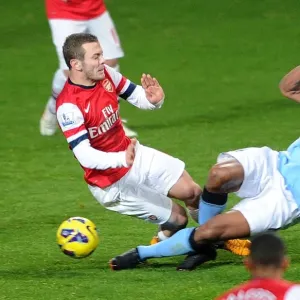 Arsenal vs Manchester City: Jack Wilshere vs Vincent Kompany - Red Card Drama Arsenal vs Manchester City: Jack Wilshere vs Vincent Kompany - Red Card Drama