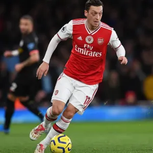 Arsenal vs Manchester City: Ozil in Action at the Emirates Stadium, Premier League 2019-20 Arsenal vs Manchester City: Ozil in Action at the Emirates Stadium, Premier League 2019-20