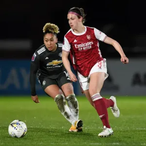 Arsenal vs Manchester United: Barclays FA WSL Clash Amidst Empty Stands (Arsenal Women v Manchester United, 2021) Arsenal vs Manchester United: Barclays FA WSL Clash Amidst Empty Stands (Arsenal Women v Manchester United, 2021)