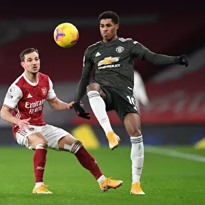 Arsenal vs Manchester United: Cedric Soares Closes Down Rashford in Empty Emirates Stadium, Premier League 2020-21