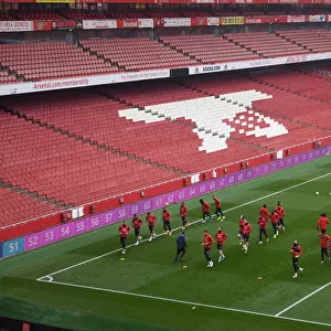 Arsenal vs Manchester United: Premier League Showdown - The Arsenal Squad Prepares at Emirates Stadium