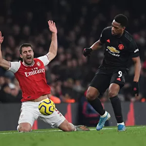 Arsenal vs Manchester United: Sokratis Fouls Anthony Martial in Intense Premier League Clash (2019-20)