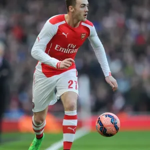 Arsenal vs Middlesbrough: Calum Chambers in FA Cup Fifth Round Action at Emirates Stadium