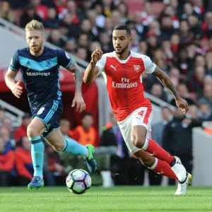 Arsenal vs Middlesbrough: Lucas Perez Clashes with Adam Clayton Arsenal vs Middlesbrough: Lucas Perez Clashes with Adam Clayton